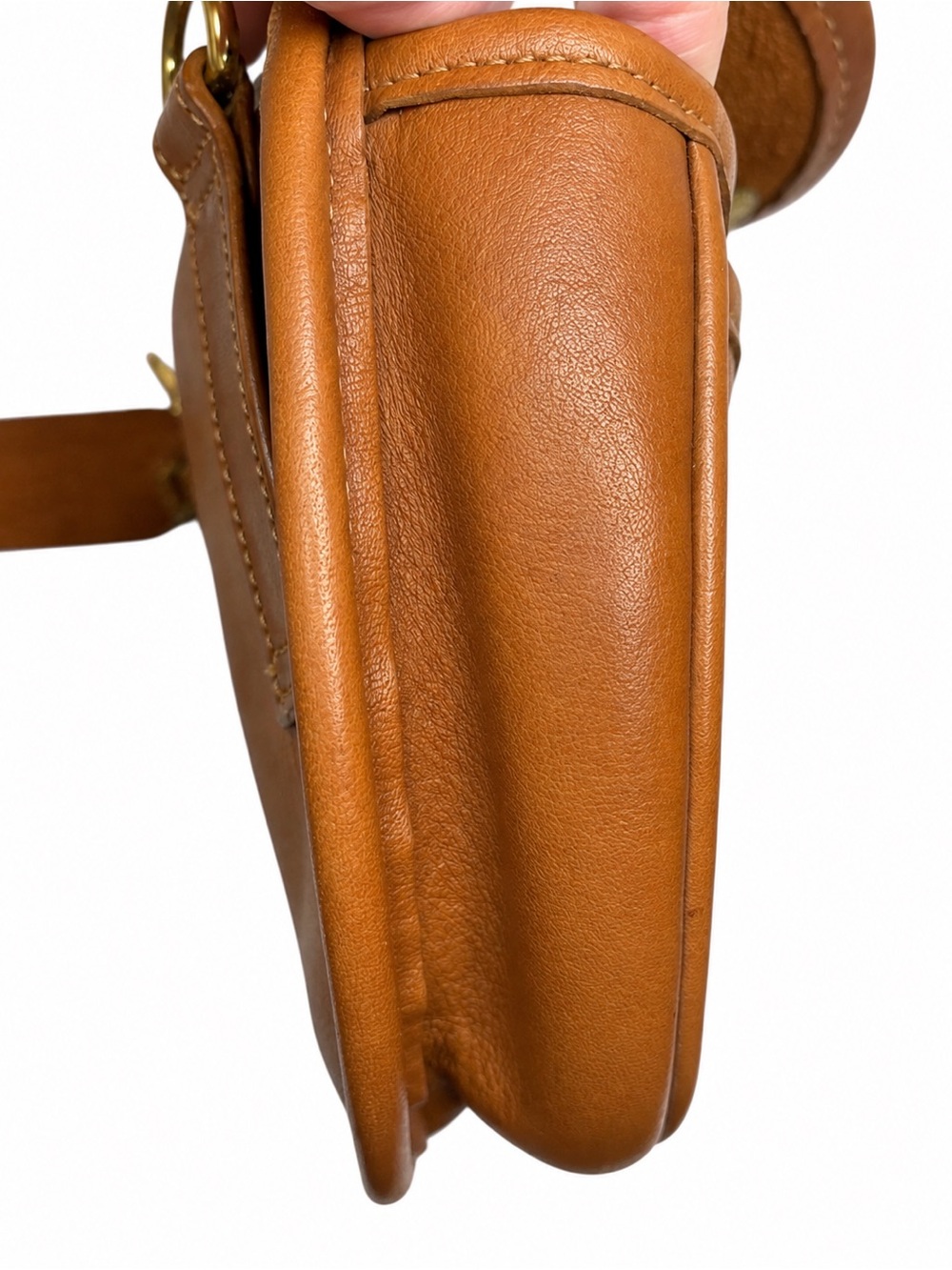 Vintage 9826 Coach Mini Belt Bag British Tan Glovetanned Leather USA 0722-132 - Picture 9 of 16